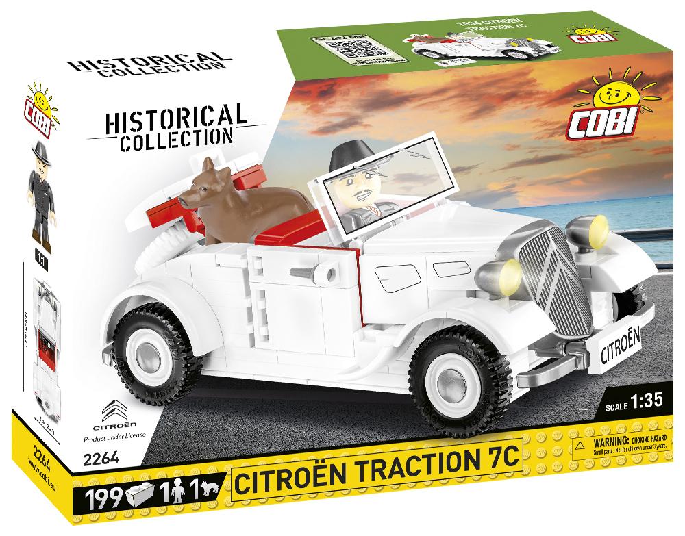 1934 Citroen Traction 7C brick car model - COBI 2264 - 199 bricks