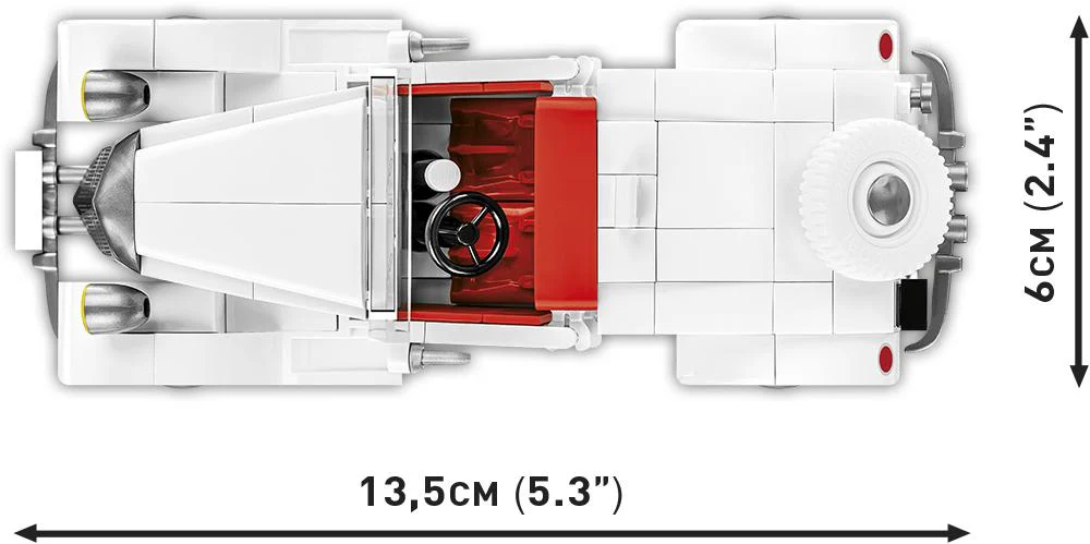 1934 Citroen Traction 7C brick car model - COBI 2264 - 199 bricks - Image 5