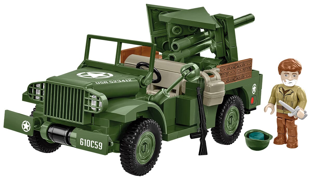 37mm GMC M6 Fargo brick model - COBI 3116 - 230 bricks
