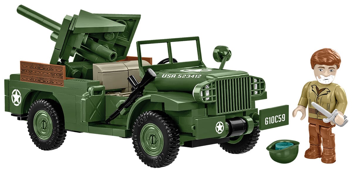 37mm GMC M6 Fargo brick model - COBI 3116 - 230 bricks - Image 3