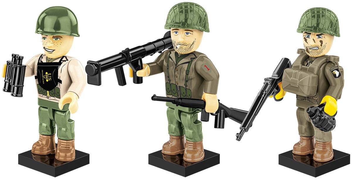 6 June 1944 D-Day US Troops figures - COBI 2058A - 33 bricks