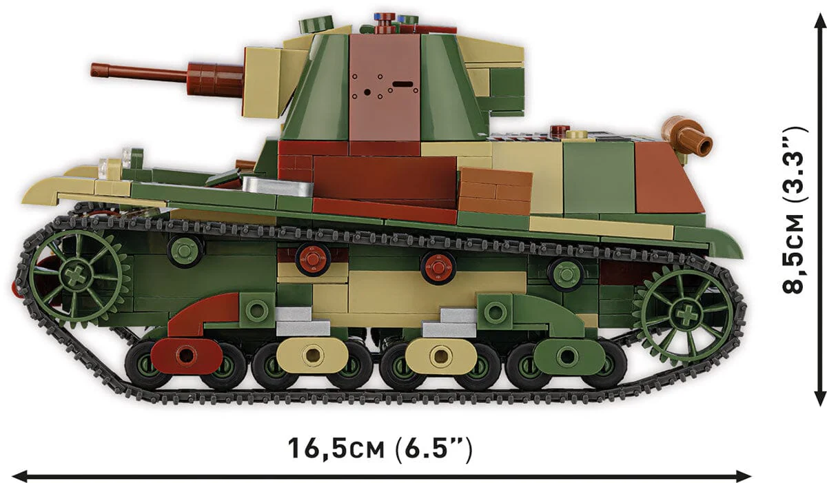 7TP Light Tank brick model - COBI 2661 - 669 bricks - Image 10