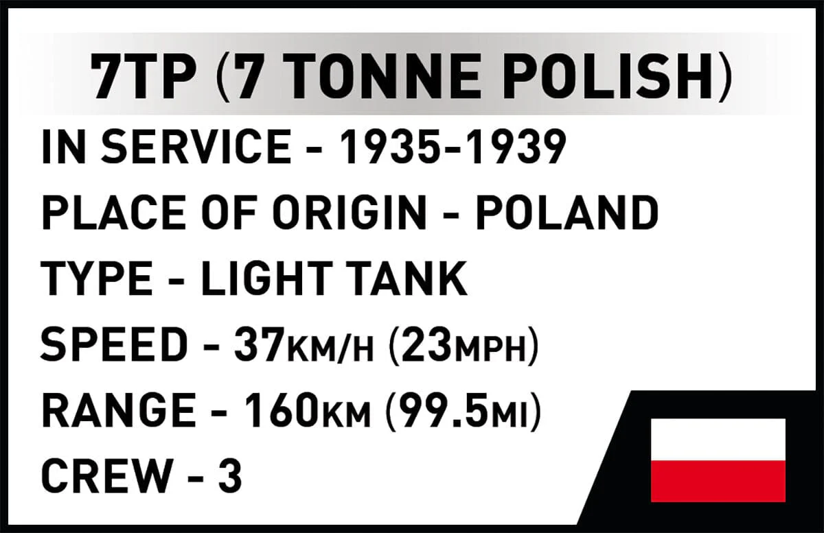 7TP Light Tank brick model - COBI 2661 - 669 bricks - Image 16