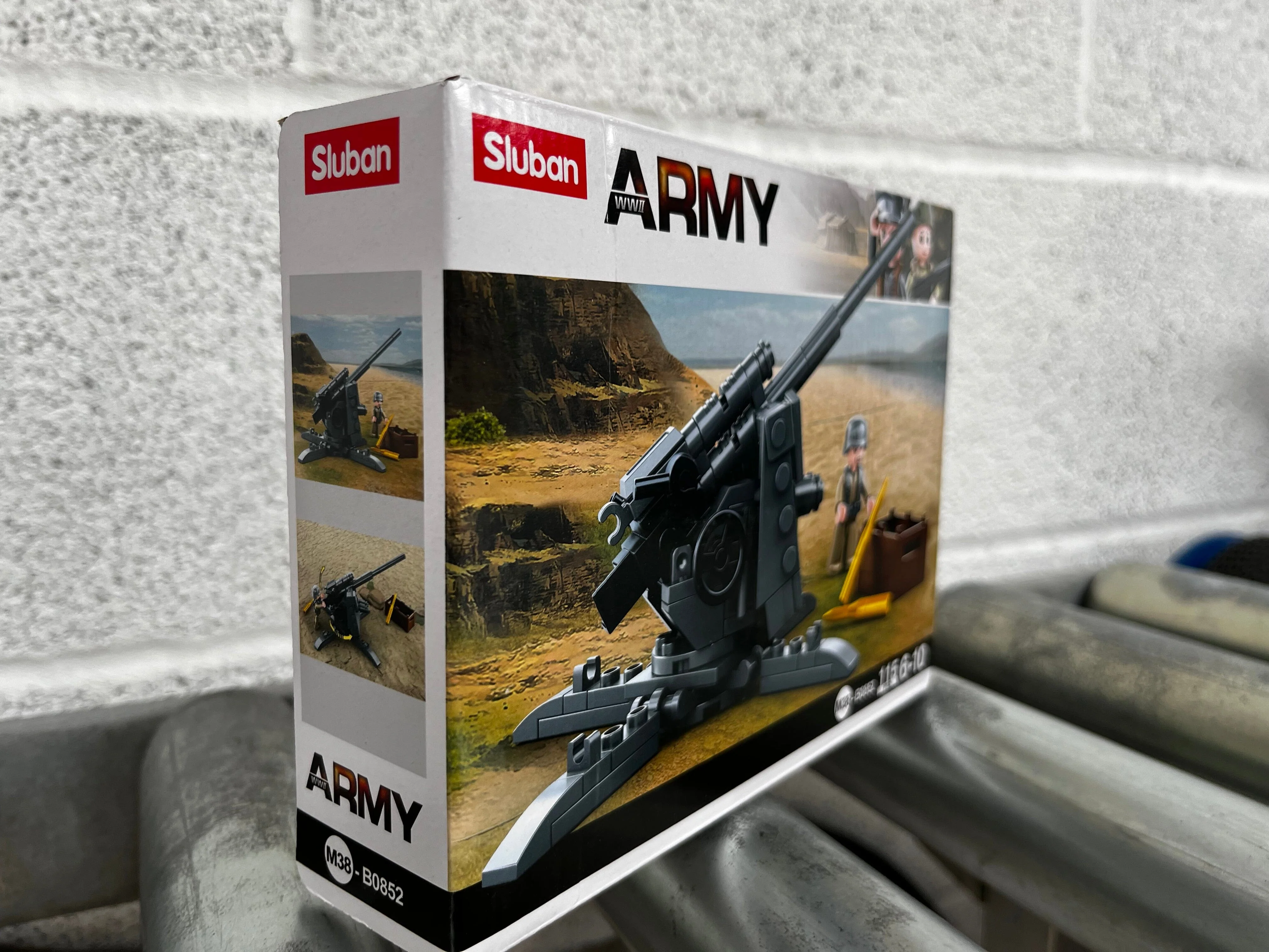 88mm Flak Anti Tank Gun brick model - Sluban M38-B0852 - 115 bricks - Image 7