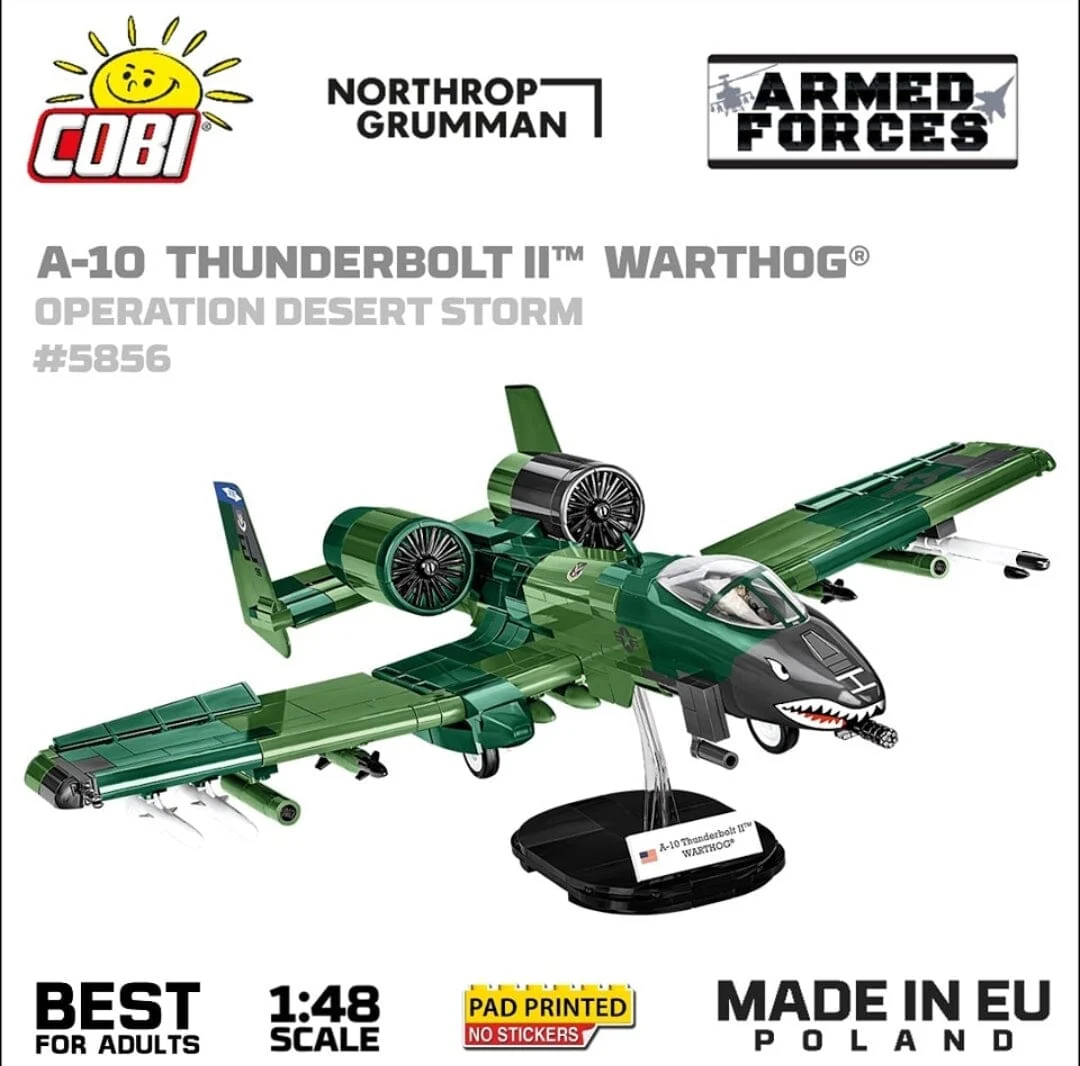 A10 Thunderbolt II Warthog brick plane model - COBI 5856 - 667 bricks