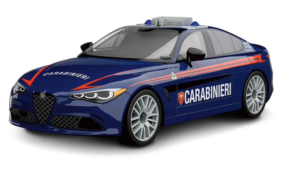 Alfa Romeo Gulia Quadr. Carabinieri brick model car - COBI 24654 - 99 bricks