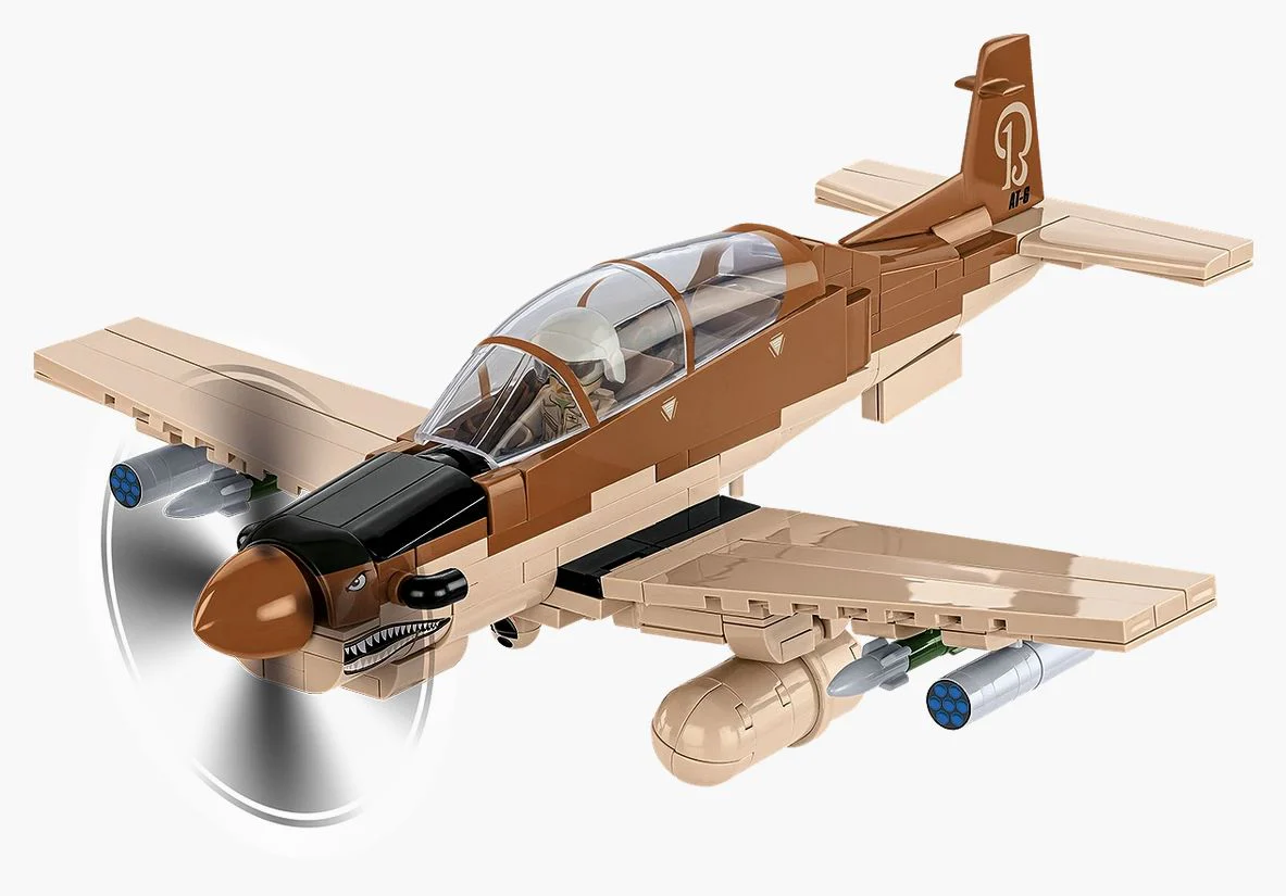 AT-6 Wolverine brick plane model - COBI 5905 - 262 bricks