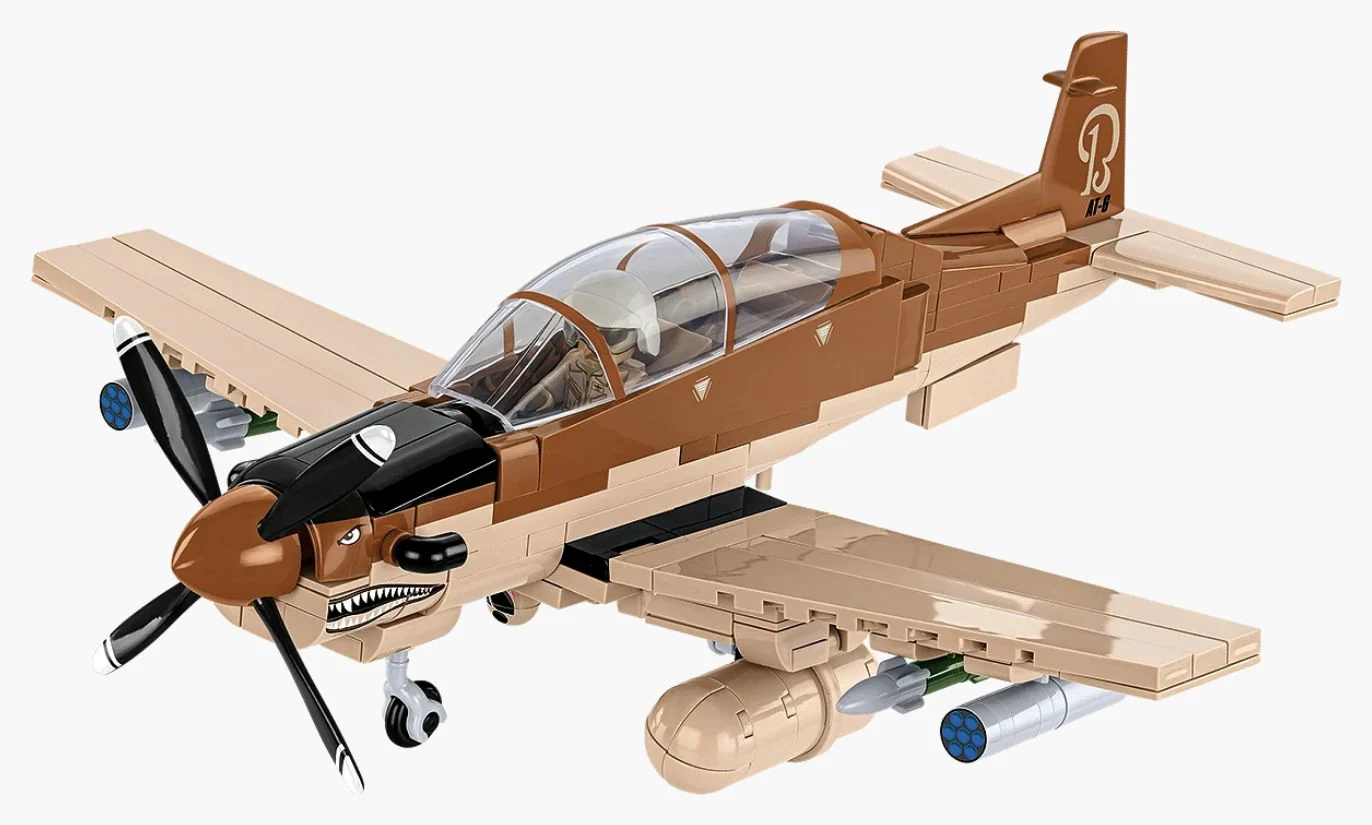 AT-6 Wolverine brick plane model - COBI 5905 - 262 bricks - Image 12
