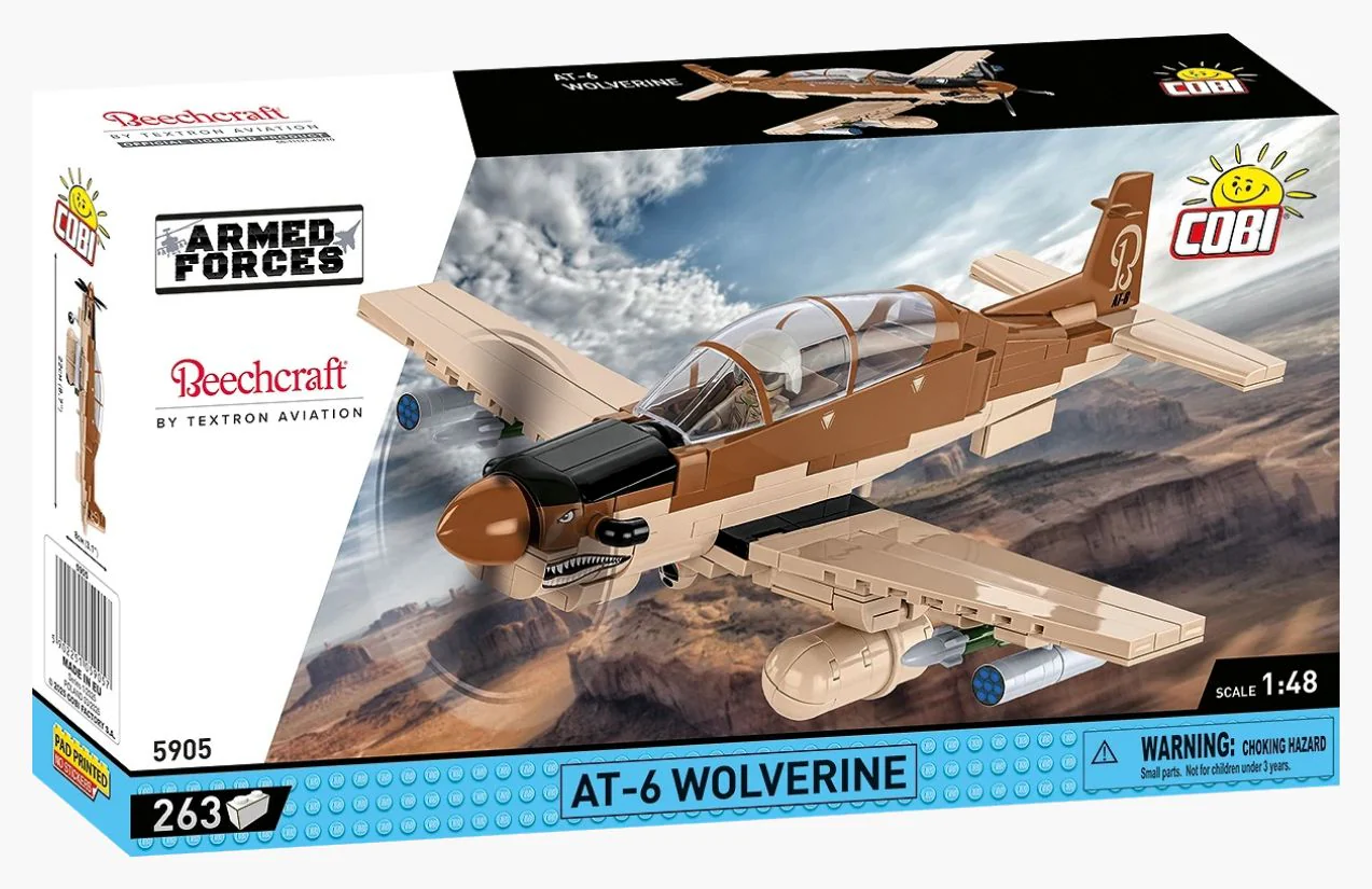 AT-6 Wolverine brick plane model - COBI 5905 - 262 bricks - Image 2
