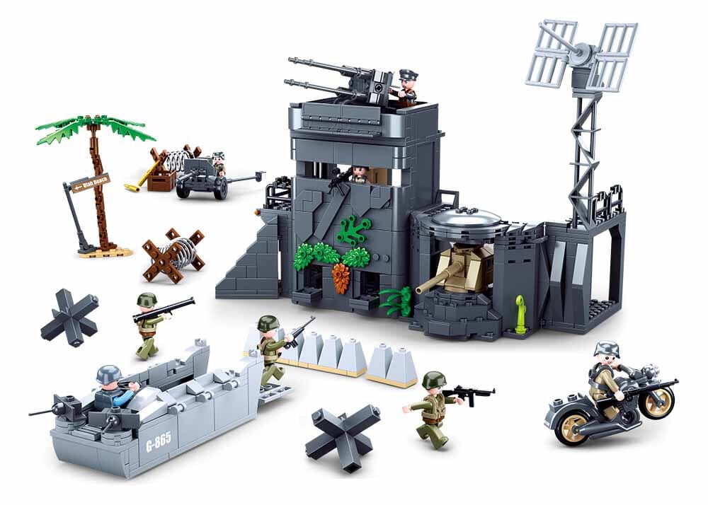 Atlantic Wall brick model - Sluban M38-B0861 - 765 bricks