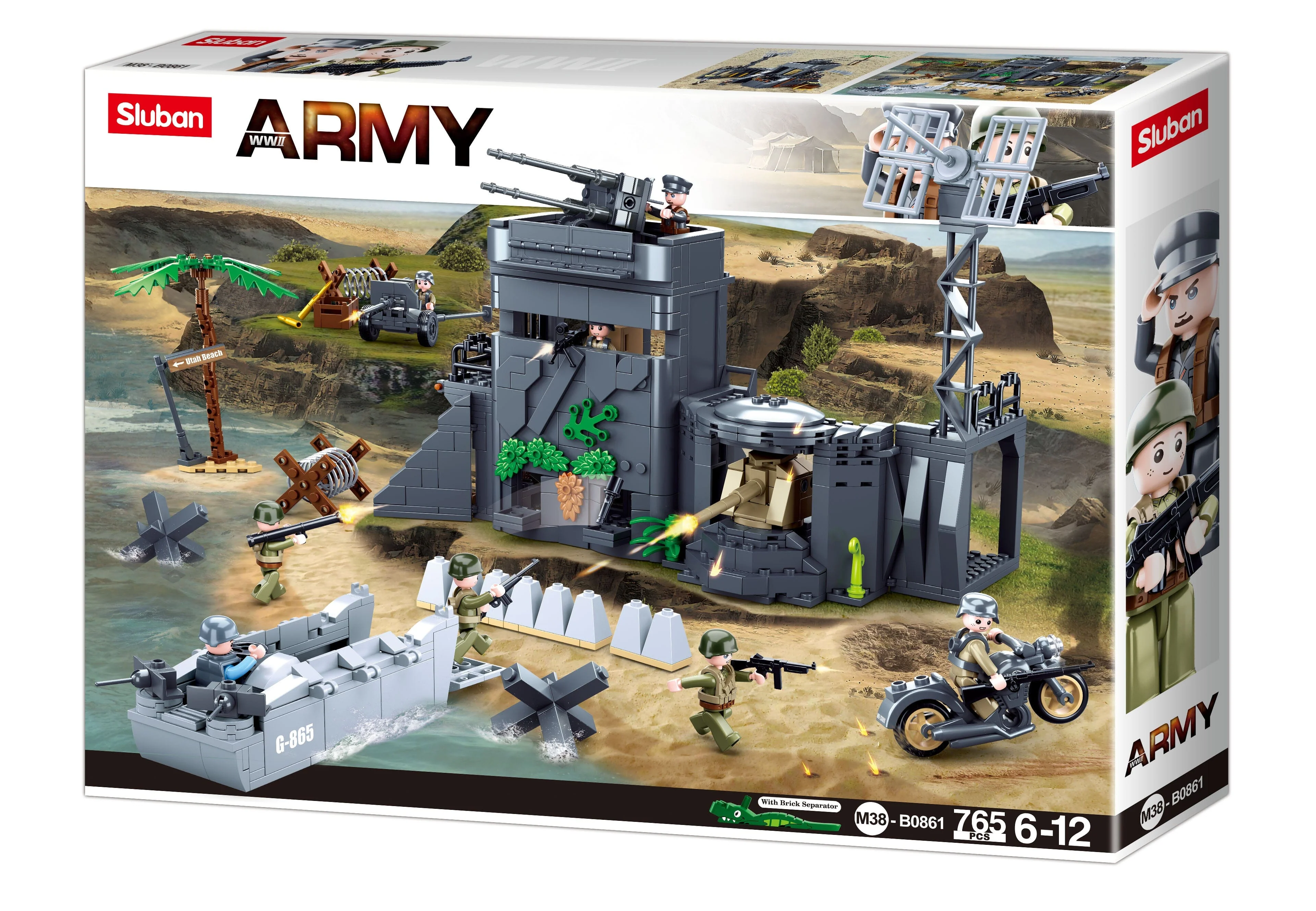Atlantic Wall brick model - Sluban M38-B0861 - 765 bricks - Image 5