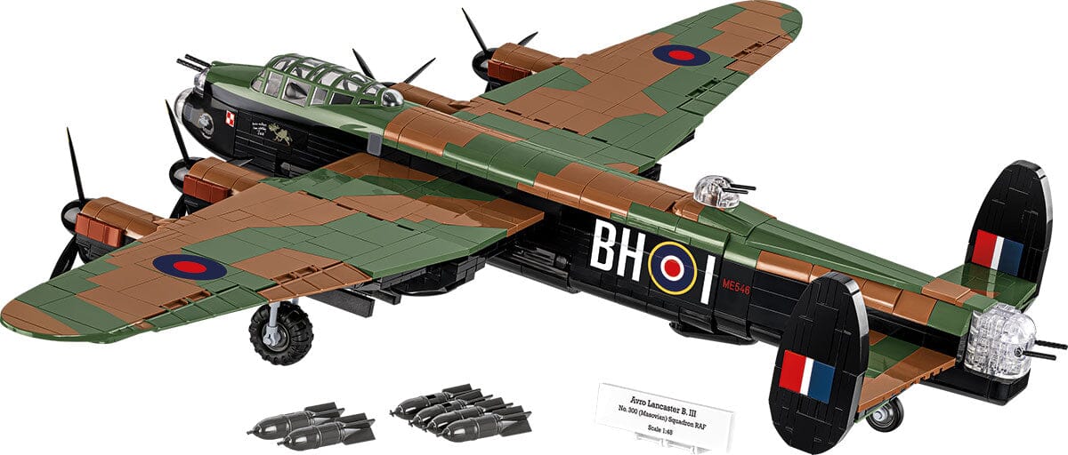 Avro Lancaster Bomber Mk. III brick plane model - COBI 5759 - 1643 bricks - Image 4