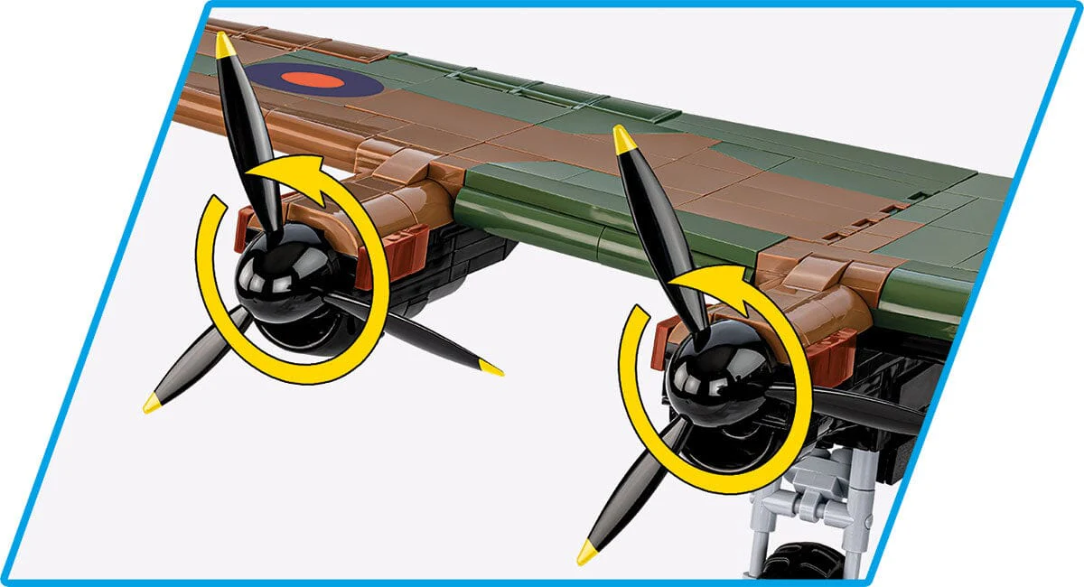 Avro Lancaster Bomber Mk. III brick plane model - COBI 5759 - 1643 bricks - Image 9