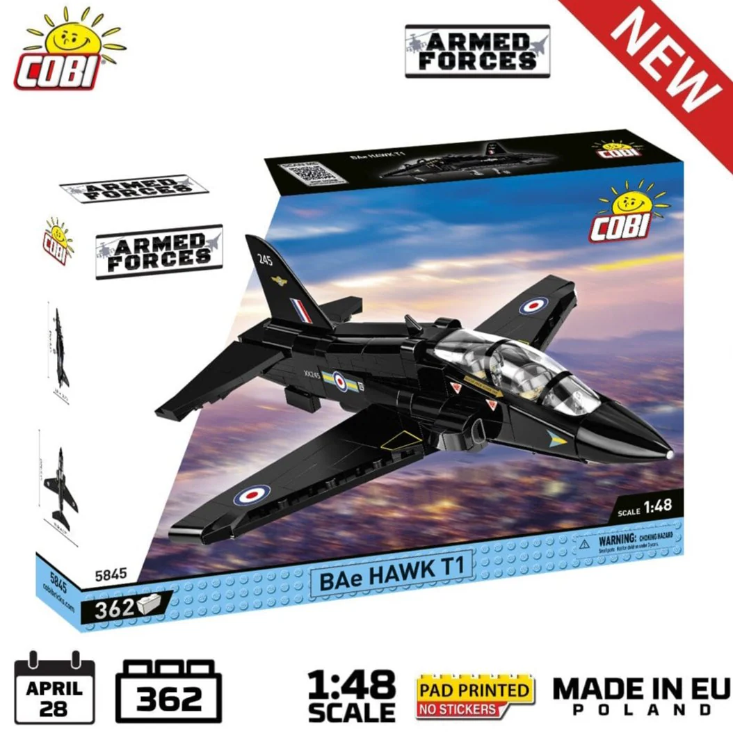 BAe Hawk T1 Royal Air Force brick plane model - COBI 5845 - 362 bricks - Image 2