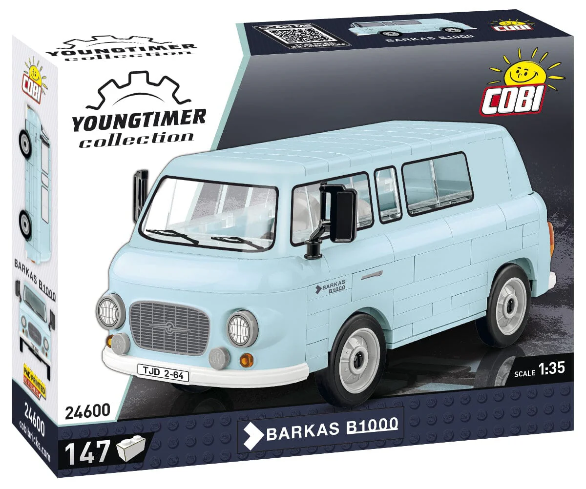 Barkas B1000 brick model van - COBI 24600 - 147 bricks