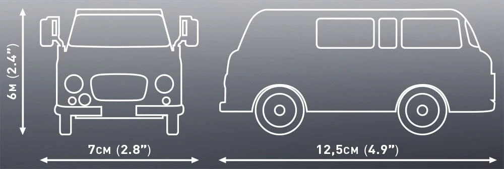 Barkas B1000 brick model van - COBI 24600 - 147 bricks - Image 4