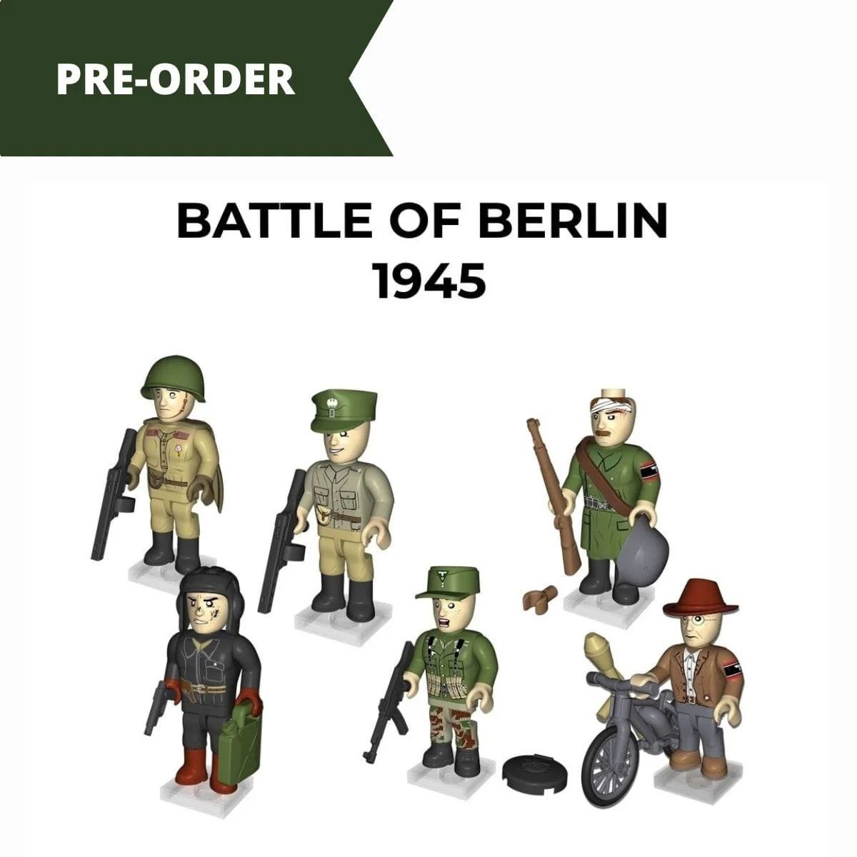 Battle of Berlin figures - COBI 2064 - 77 bricks