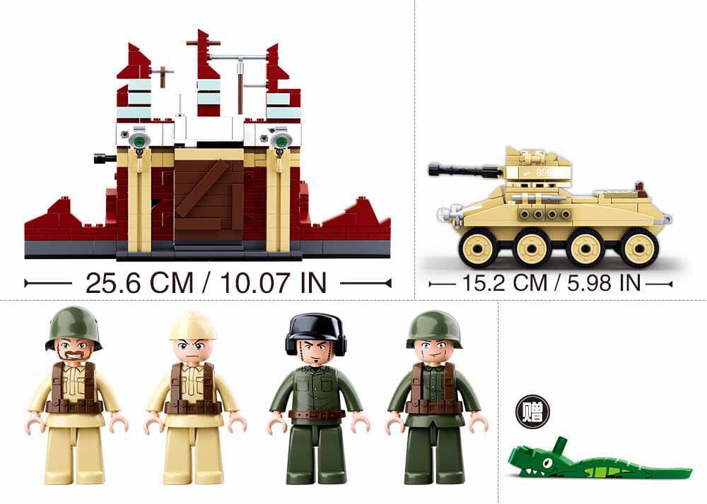 Battle of Stalingrad brick tank model - Sluban M38-B0696 - 479 bricks - Image 2
