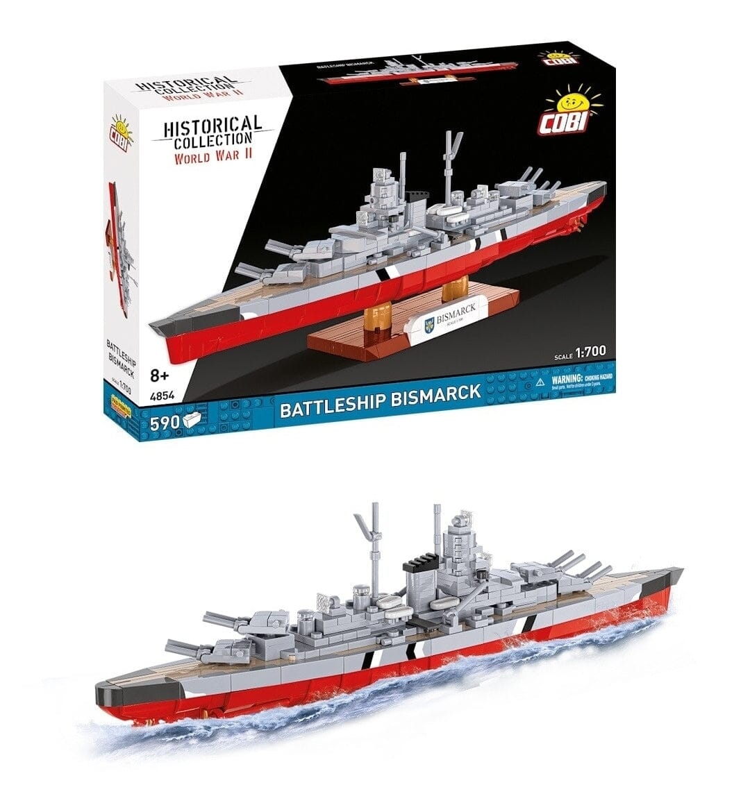 Battleship Bismarck brick model - COBI 4854 - 590 bricks - Image 4