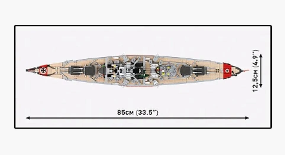 Battleship Bismarck battleship brick model- COBI 4860 - 3080 bricks - Image 11