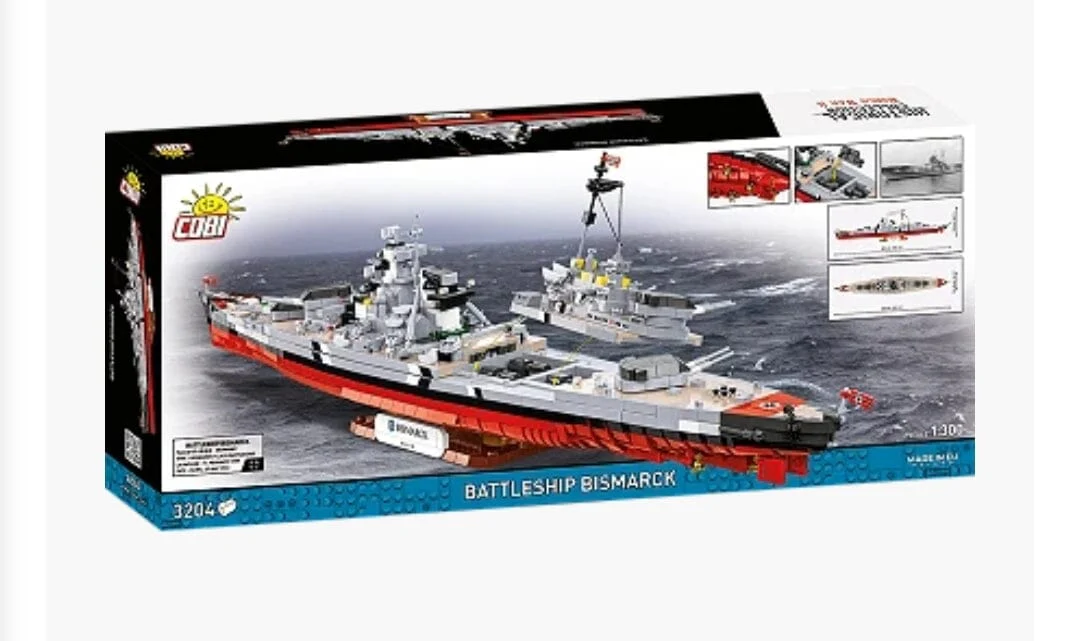 Battleship Bismarck battleship brick model- COBI 4860 - 3080 bricks - Image 4