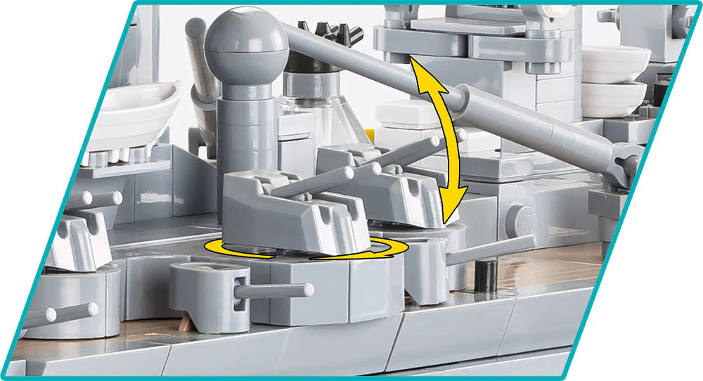 Battleship Gneisenau brick model - COBI 4835 - 2417 bricks - Image 3