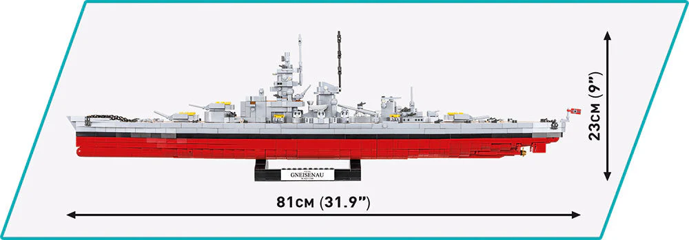Battleship Gneisenau brick model - COBI 4835 - 2417 bricks - Image 7