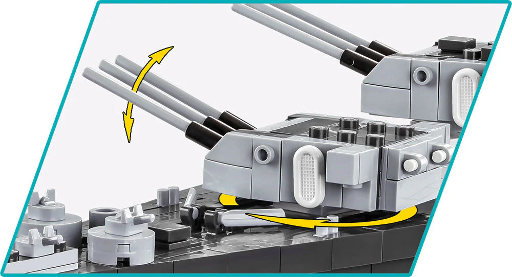 Battleship Missouri brick model - COBI 4837 - 2640 Bricks - Image 4