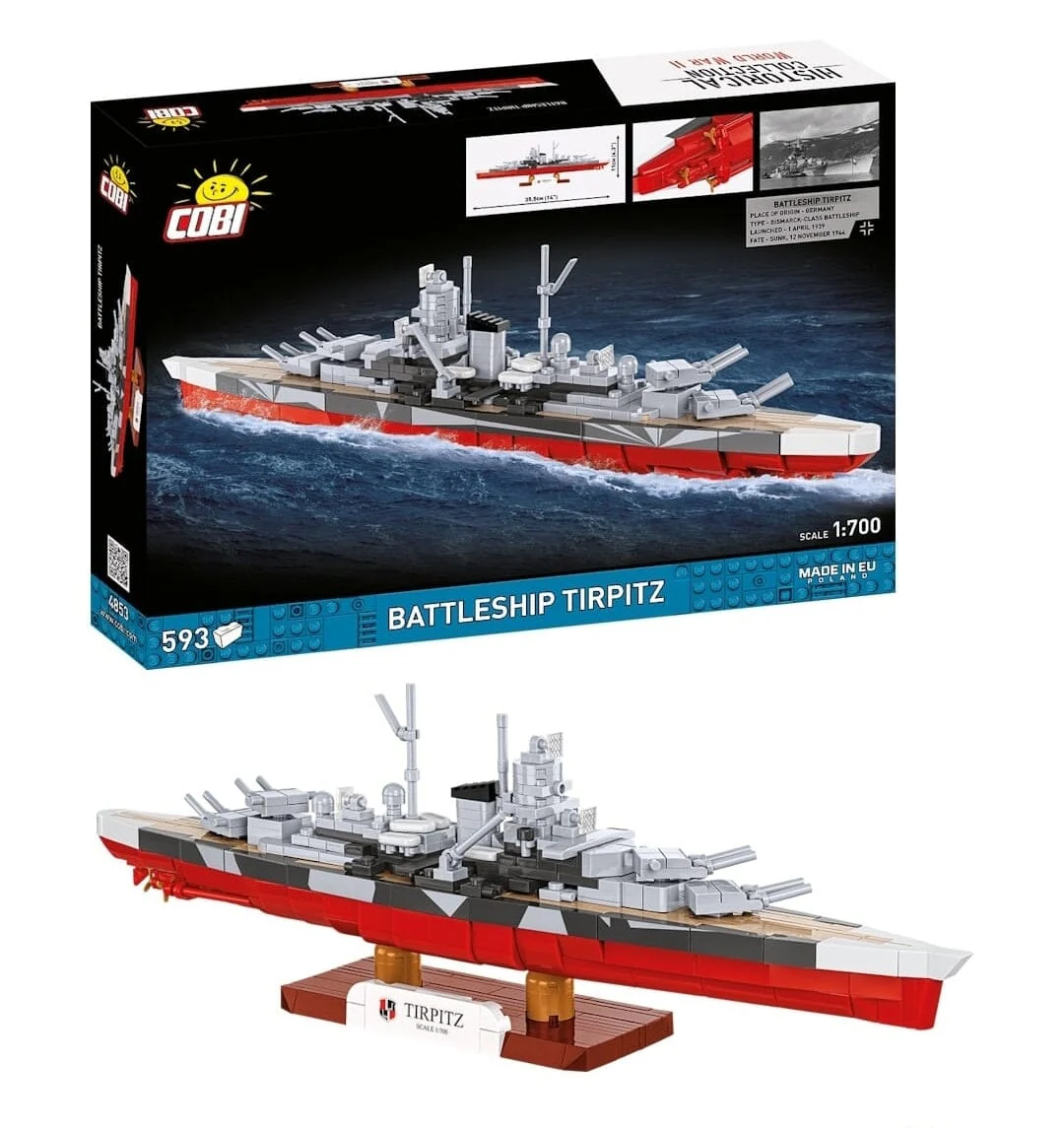 Battleship Tirpitz brick model - COBI 4853 - 593 bricks - Image 3
