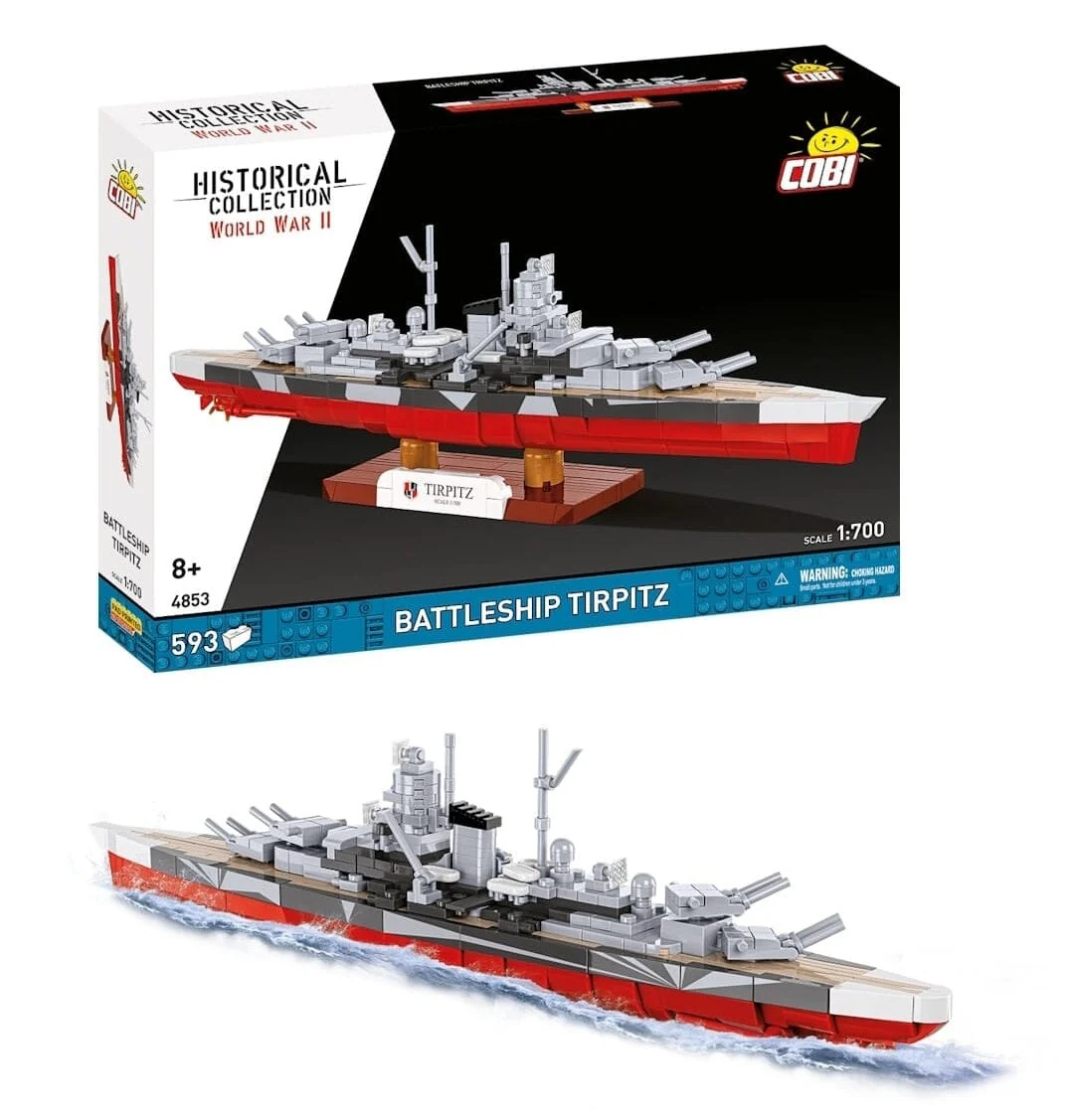 Battleship Tirpitz brick model - COBI 4853 - 593 bricks - Image 4