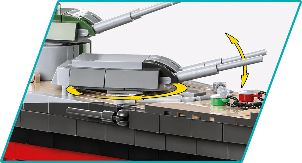 Battleship Tirpitz brick model - COBI 4839 - 2910 Bricks - Image 7