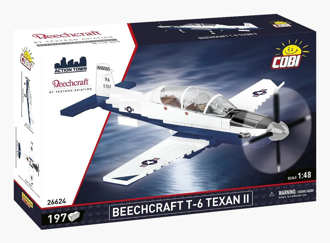Beechcraft T-6 Texan II brick plane model - COBI 26624 - 192 bricks - Image 2