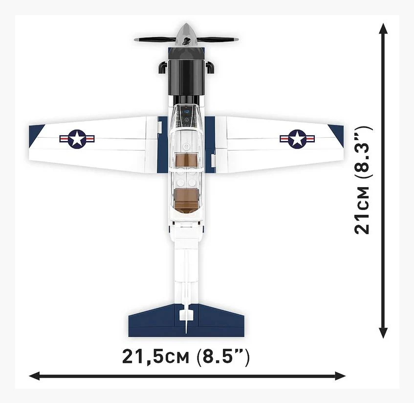 Beechcraft T-6 Texan II brick plane model - COBI 26624 - 192 bricks - Image 7