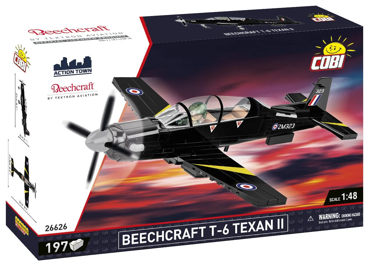 Beechcraft T-6 Texan II brick plane model - COBI 26626 - 197 bricks - Image 5