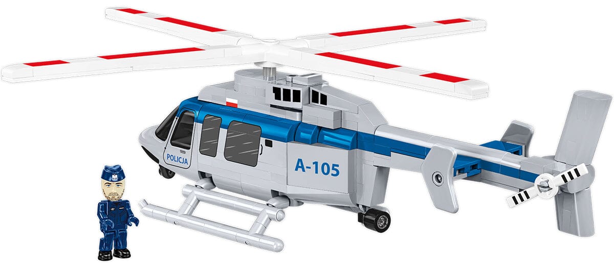 Bell 407 Policja helicopter brick model - COBI 26628 - 217 bricks - Image 2