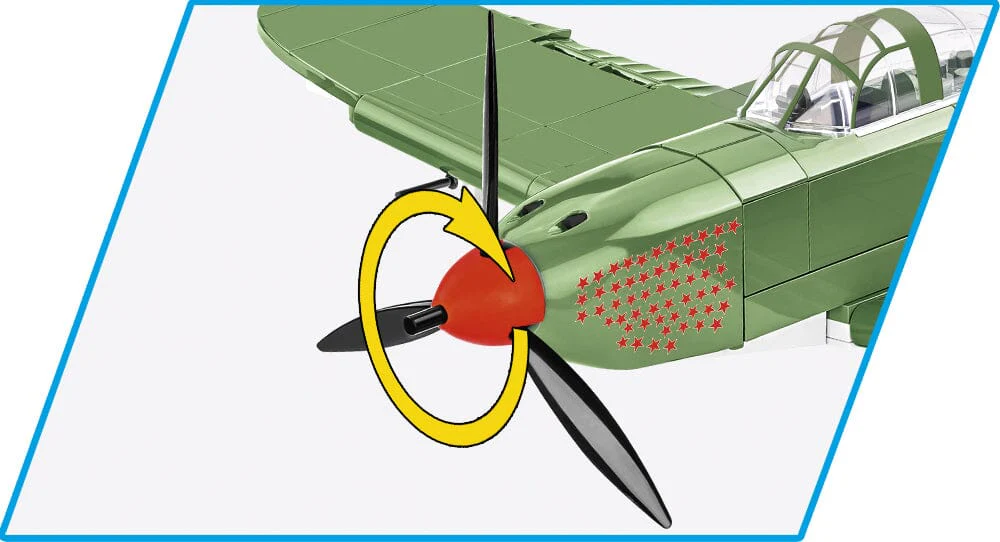 Bell P-39Q Airacobra plane brick model - COBI 5747- 380 brick - Image 11