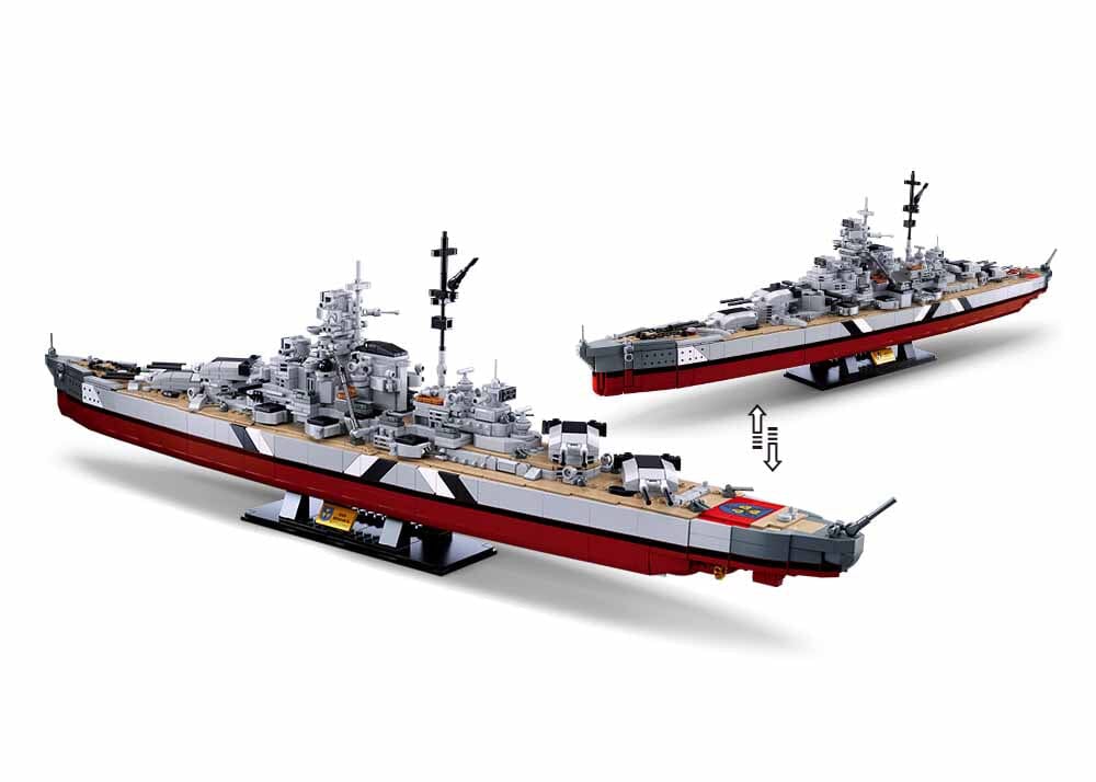 Bismarck battleship brick model - Sluban M38-B1102 - 1849 bricks - Image 2