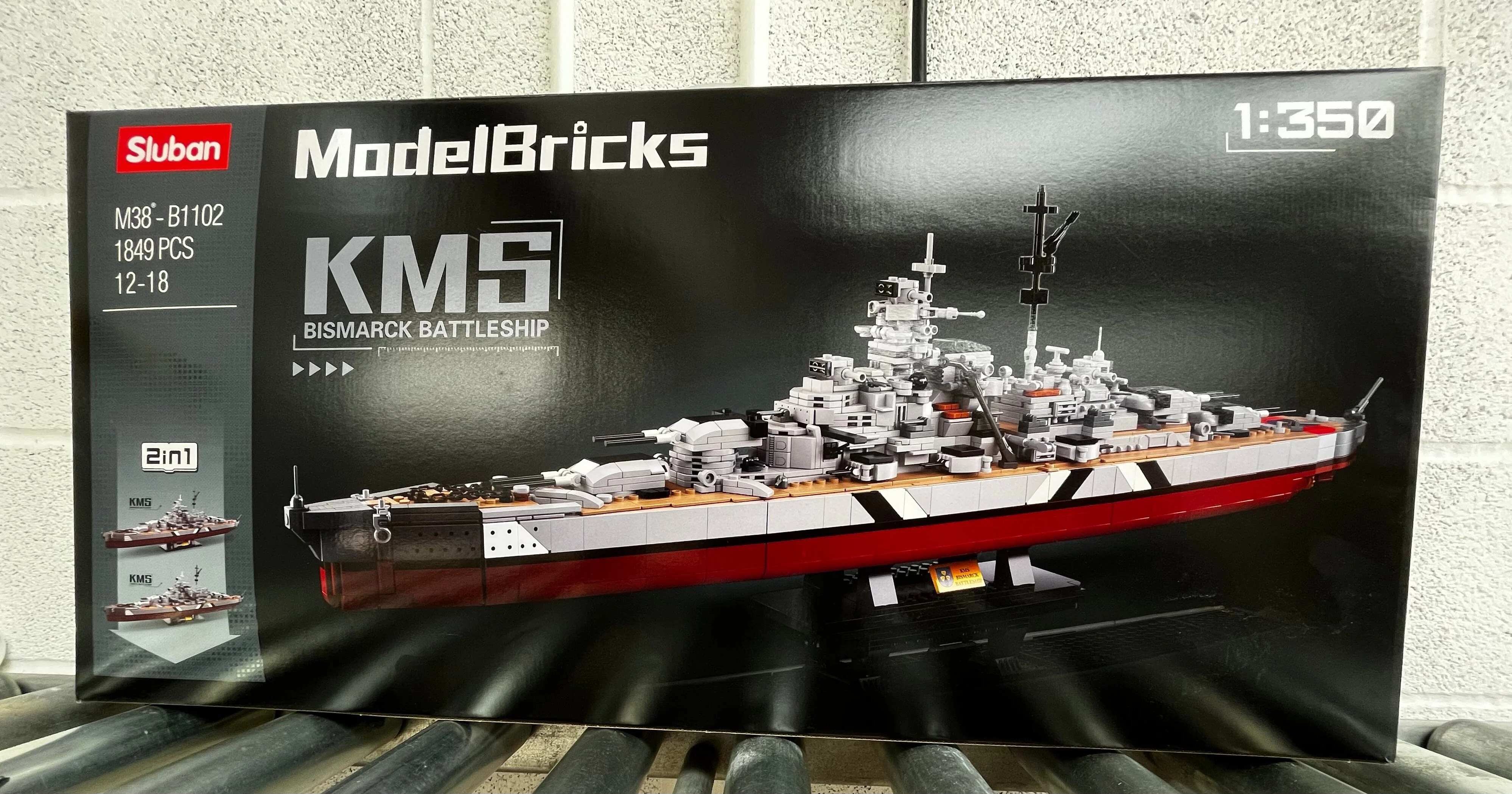 Bismarck battleship brick model - Sluban M38-B1102 - 1849 bricks - Image 6