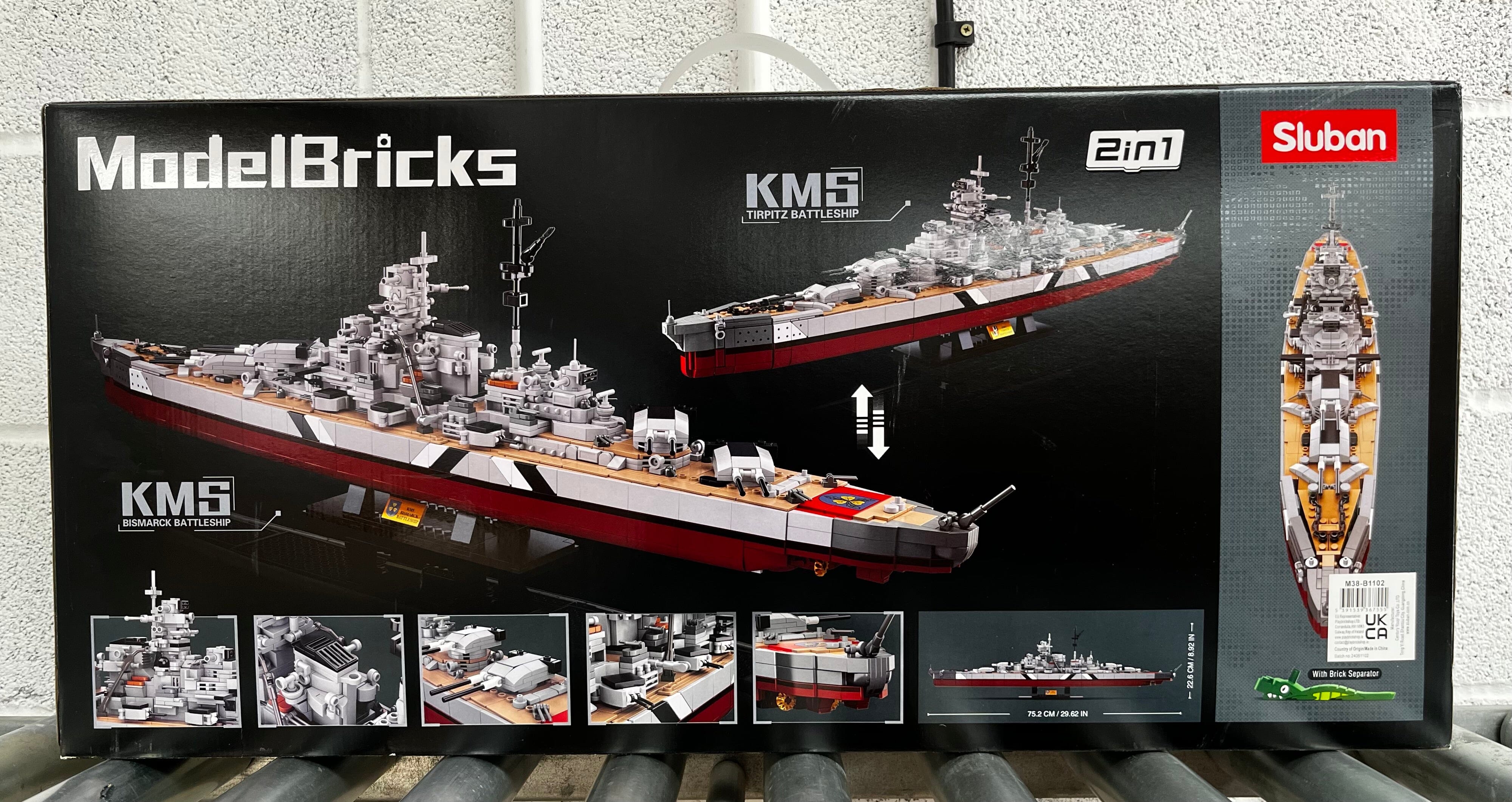 Bismarck battleship brick model - Sluban M38-B1102 - 1849 bricks - Image 7