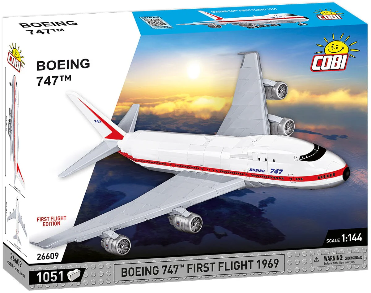 Boeing 747 First Flight 1969 brick plane model - COBI 26609 - 1051 bricks - Image 6