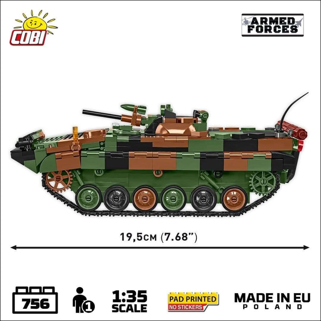 BWP-1 infantry fighting vehicle brick model - COBI 2630 - 756 bricks - Image 6