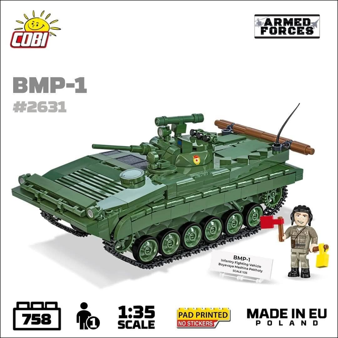 BWP-1 infantry fighting vehicle brick model - COBI 2631 - 758 bricks - Image 3