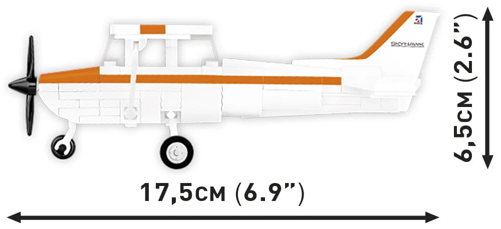 Cessna 172 Skyhawk brick plane model - COBI 26623 - 162 bricks - Image 2