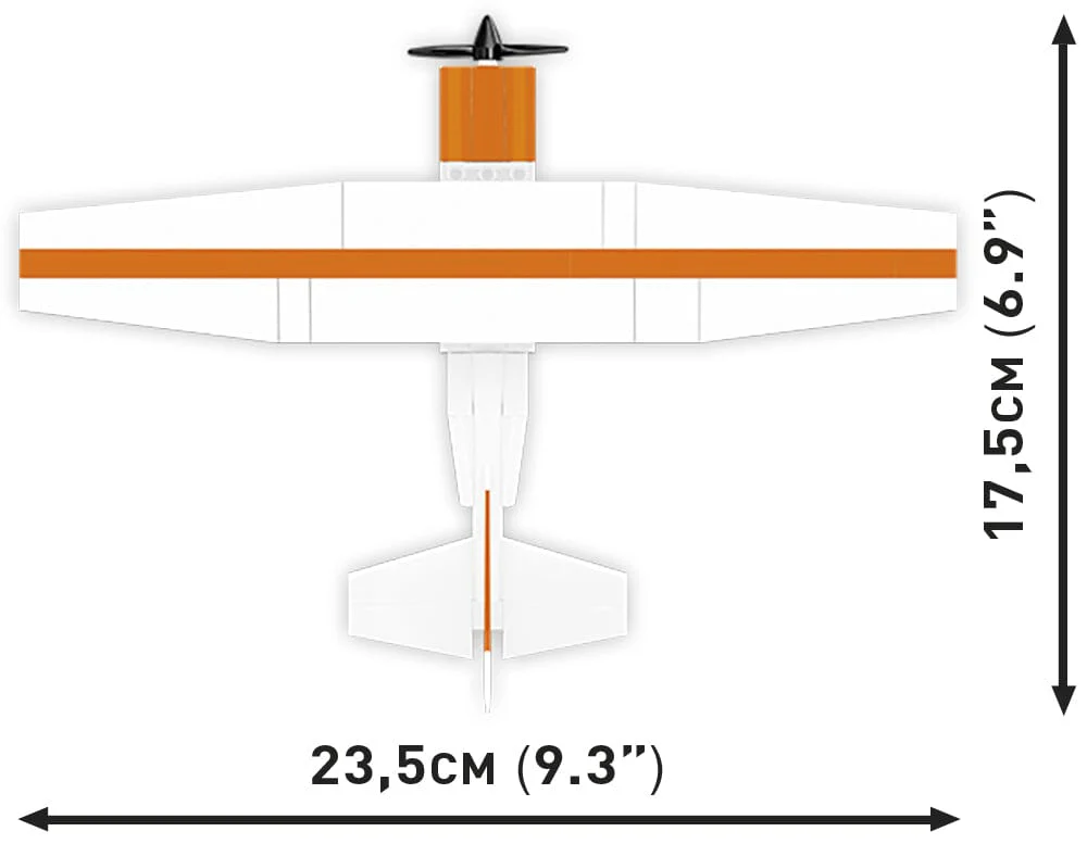 Cessna 172 Skyhawk brick plane model - COBI 26623 - 162 bricks - Image 3