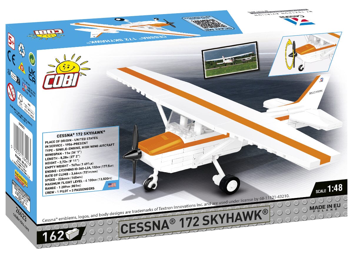 Cessna 172 Skyhawk brick plane model - COBI 26623 - 162 bricks - Image 6