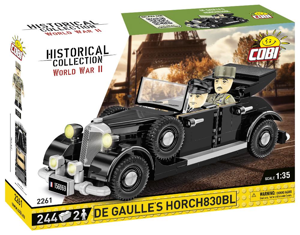Charles De Galle's 1936 Horch 830 staff car brick model - COBI 2261 - 244 bricks