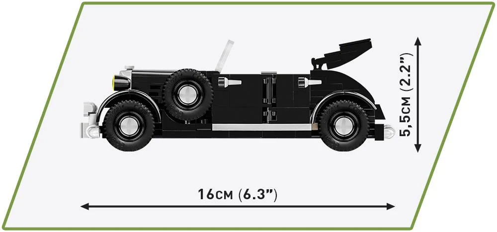 Charles De Galle's 1936 Horch 830 staff car brick model - COBI 2261 - 244 bricks - Image 5