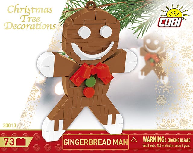 Christmas Gingerbread man brick model decoration - COBI 20013 - 73 bricks