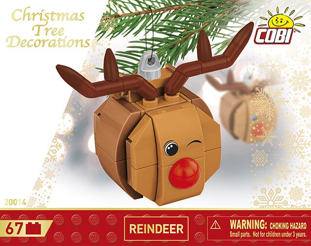 Christmas Reindeer brick model decoration - COBI 20014 - 67 bricks