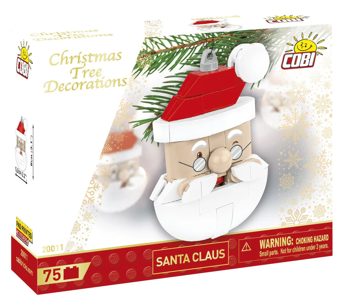 Christmas Santa brick model decoration - COBI 20011 - 74 bricks - Image 2